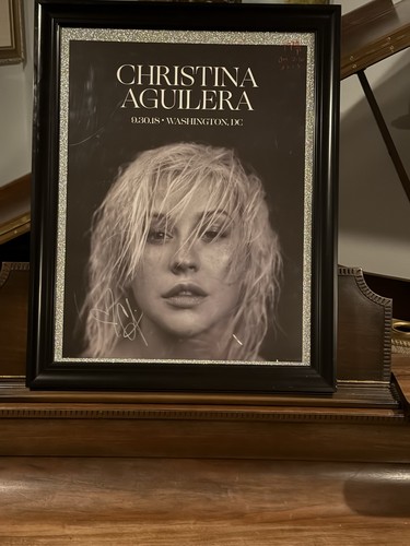CHRISTINA AGUILERA Autogramm signed Konzert Tour Poster 2018 Washington DC - Bild 2 von 13