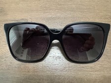 Fendi FF 0405/S 807 Black Oversized Square Polarized Sunglasses w/ Pouch