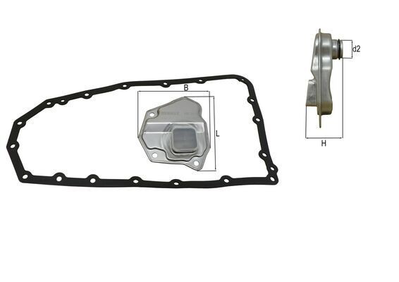 Automatic GearBox Oil Filter fits JEEP COMPASS MK49 2.0 2011 on ECN Transmission