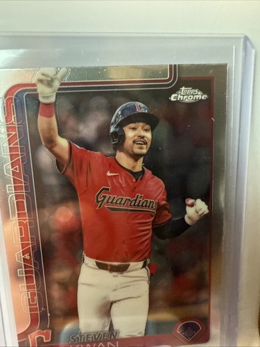 2025 Topps Chrome Steven Kwan #202 Cleveland Guardians - Picture 3 of 10
