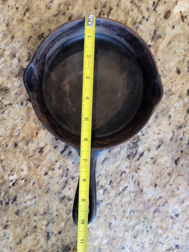Vintage Wagner Ware Sidney 0 3B Skillet Cast Iron FLAT - Afbeelding 6 van 7