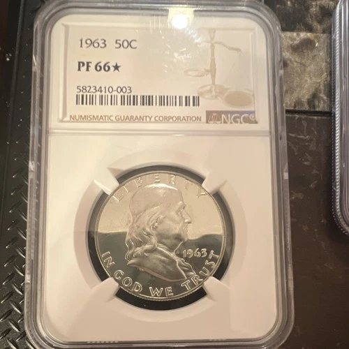 1963 Franklin Half Dollar NGC PF 66 Uncirculated Philadelphia