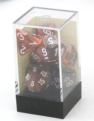 Chessex CHX 27543 Festive Symphony/White (Polyhedral 7-Die Set