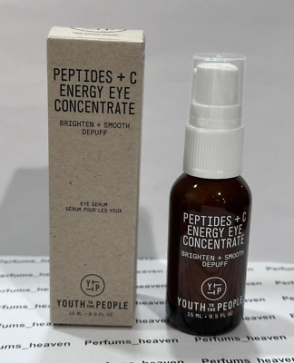 Youth To The People Peptides + C Energy Eye Concentrate Serum 15ml FULL SIZE New