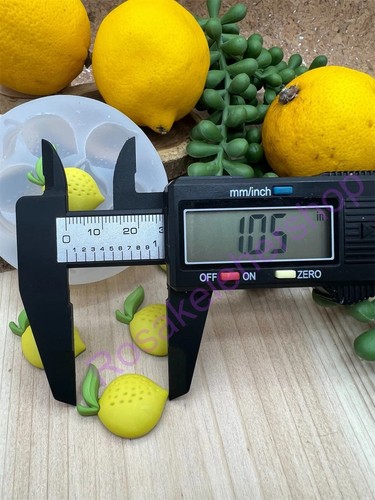 Stampo in silicone fatto a mano frutta limone per fondente-resina-argilla-forniture artigianali. - Foto 7 di 9