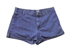 Vintage 90s Calvin Klein Shorts Bottoms Women's Size 11 Denim Blue 100 Cotton