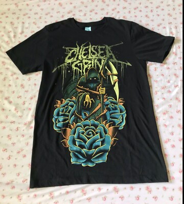Chelsea Grin Band T-Shirt Grim Reaper Halloween Metal Deathcore