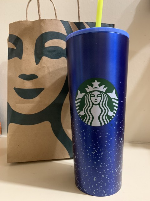 starbucks blue studded tumbler