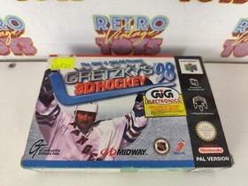 Wayne Gretzky's 3D Hockey 98 Gig Nintendo 64 N64 Nes Pal Mib 1997 Deadstock