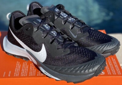 Nike Air Zoom Terra Kiger 7 Running Shoes Black White CW6062-002 Mens Size 7.5