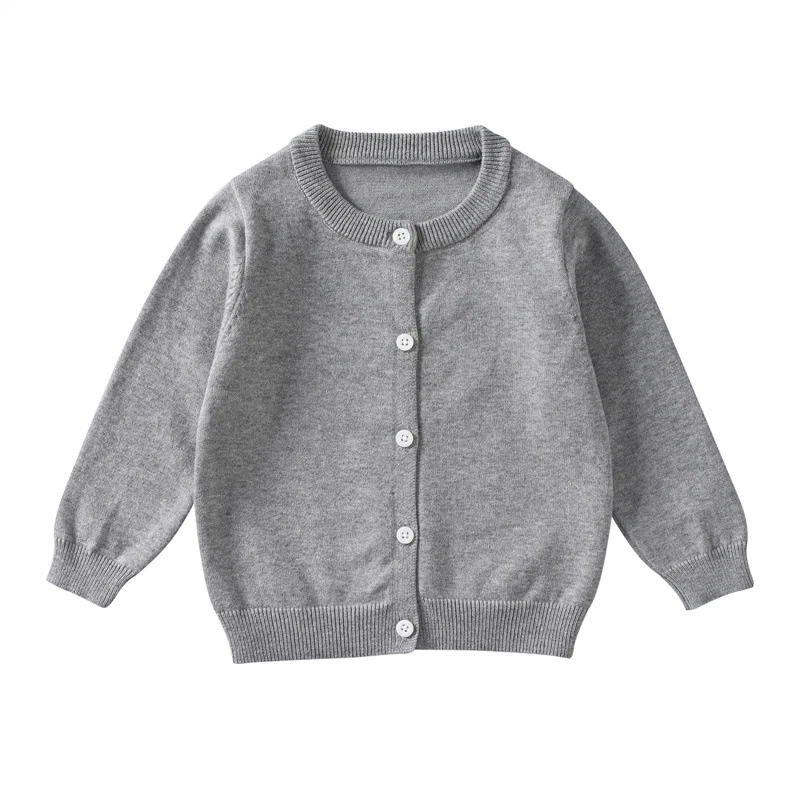 Cárdigan de punto para niñas Primavera y Otoño Abrigo suéter grueso para niños Foto 2 de 4