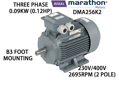 REGAL BELOIT MARATHON 0,09KW (0,12PS) DREIPHASENMOTOR AC 230V/400 B3 MOUNT