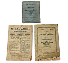 Antique 1900's Booklets Connecticut Bible Studies Sunday School Church German