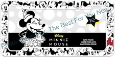 Disney Minnie Mouse Black, White, and Red License Plate Frame Chroma Brand