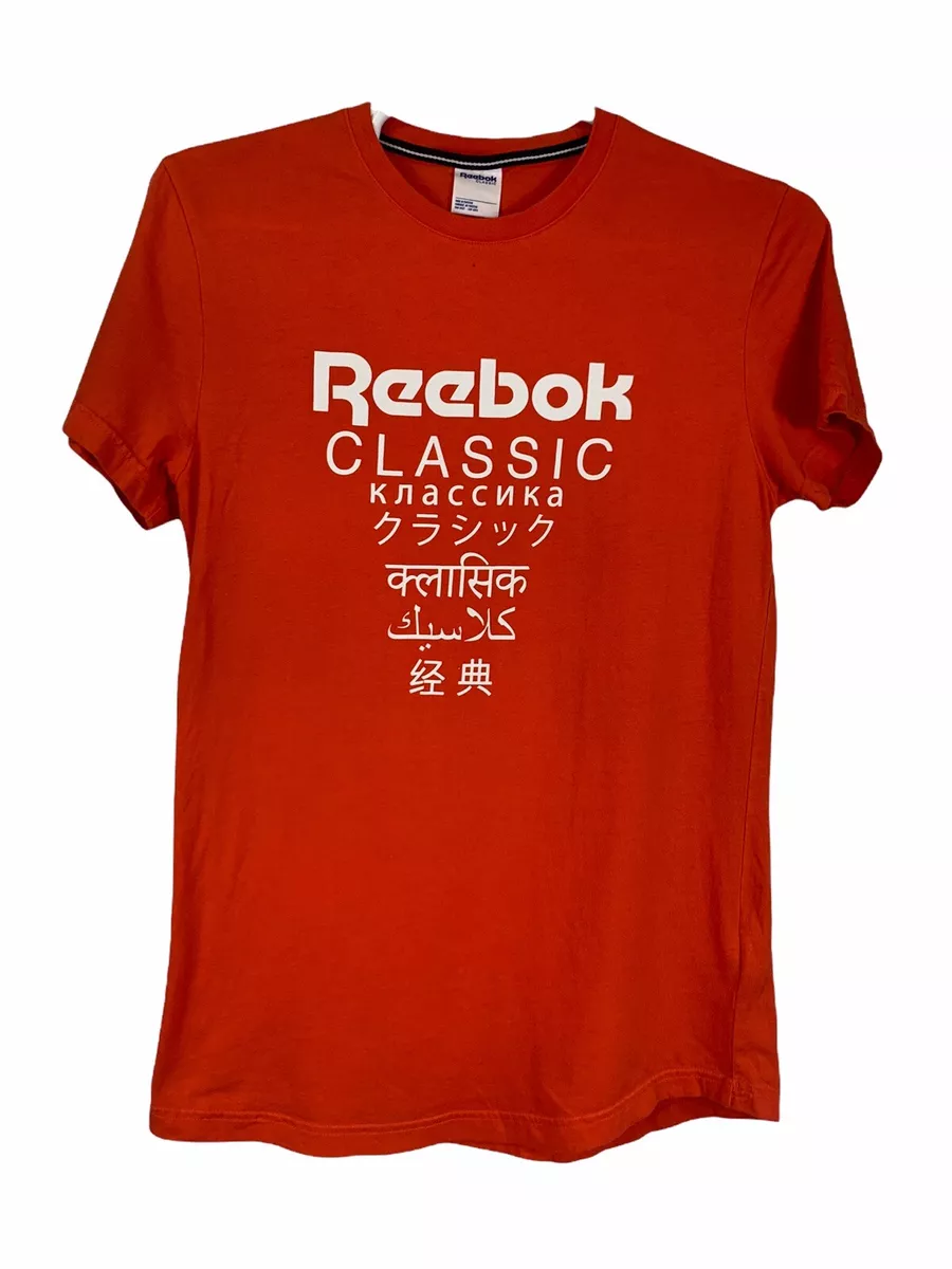 Reebok classic t on sale shirt rouge