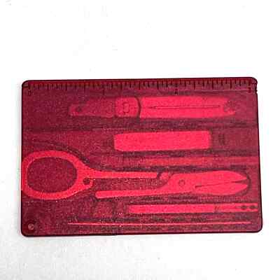 Victorinox Swiss Army Swiss Card, Translucent Ruby 0.7100.T | eBay