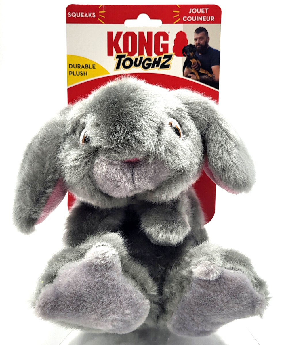KONG Toughz Bunny Medium Squeaky Plush Shake & Snuggle Dog Toy 9