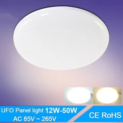 CUTEVER 12W-50W UFO LED Ceiling Panel Down Light Surface Mount Bedroom Kitchen Lamp 220V