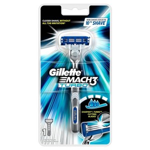 Бритвенный станок Gillette mach-3 Turbo+1касс. б/подст. 30515 (3014260305154)
