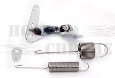 Throttle Cable Bracket & Kickdown Spring Kit Fits Holley Edelbrock Stainless