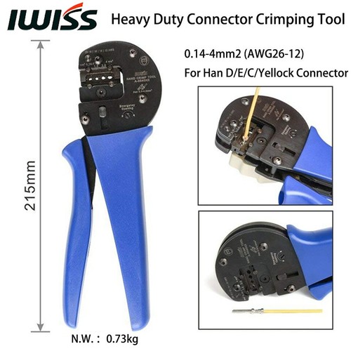 IWISS Hand Crimping Plier Tools A0540HX Crimper for 0.14mm2-4.0mm2 AWG26-12 - Picture 1 of 6
