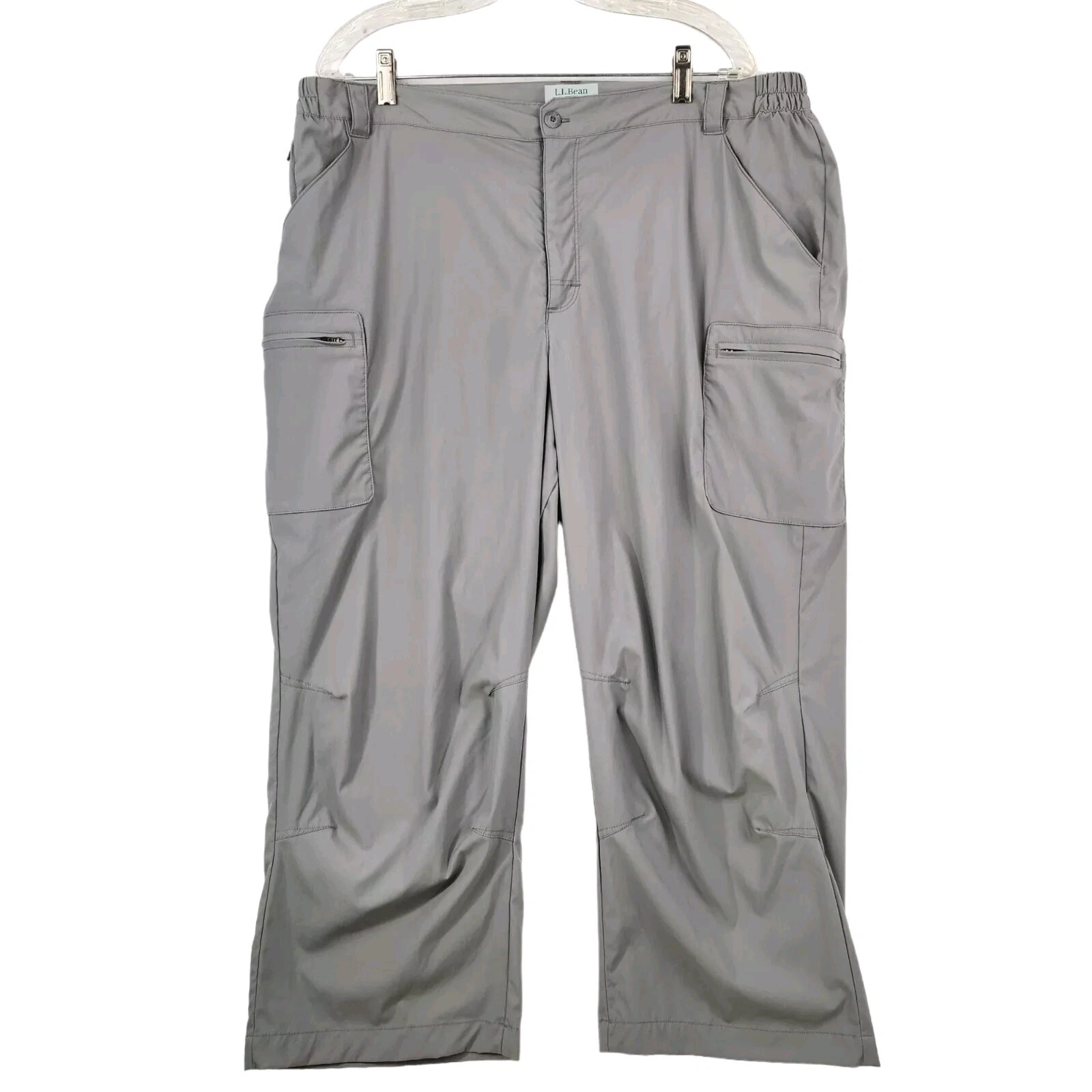 L.L. Bean Womens Hiking Pants Cropped Sz XL Gray Gorpcore Outdoors Nylon Stretch
Opens in a new wind