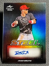 2023 Leaf Trinity STEEL ROOKIE AUTO Juan Brito 13/15