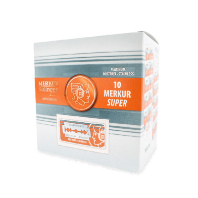 Merkur Platinum Double Edge Razor Blades 100 pc Fast Shipping