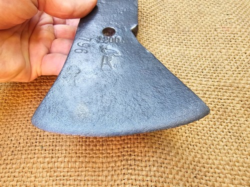 RARE VINTAGE AXE HEAD AUGUST HELSPER HELKO WERK ANTIQUE LOGGING SPLITTING - Picture 5 of 15