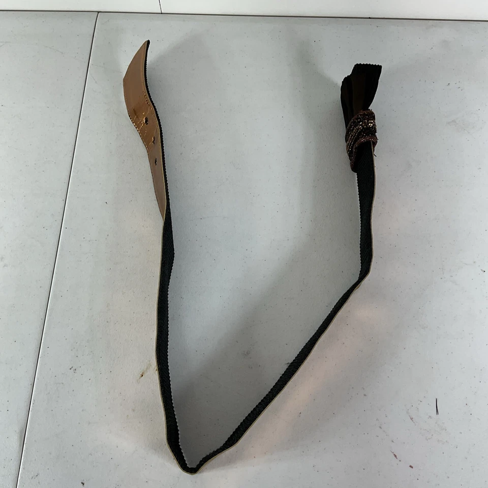 CINTURÓN DE CINTURA DE COLECCIÓN LEATHER SHOP Cobre Plisado Metálico Cuentas CINTURÓN S Foto 4 de 4