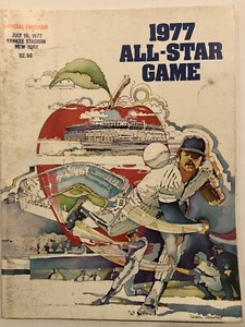 1977 All Star Game Official Program from Yankee Stadium