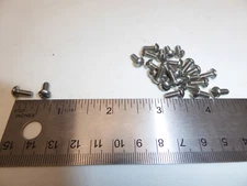 6-32 x 5/16 Round Head Slotted Machine Screw SS 18-8 VINTAGE USA Made Qty 25