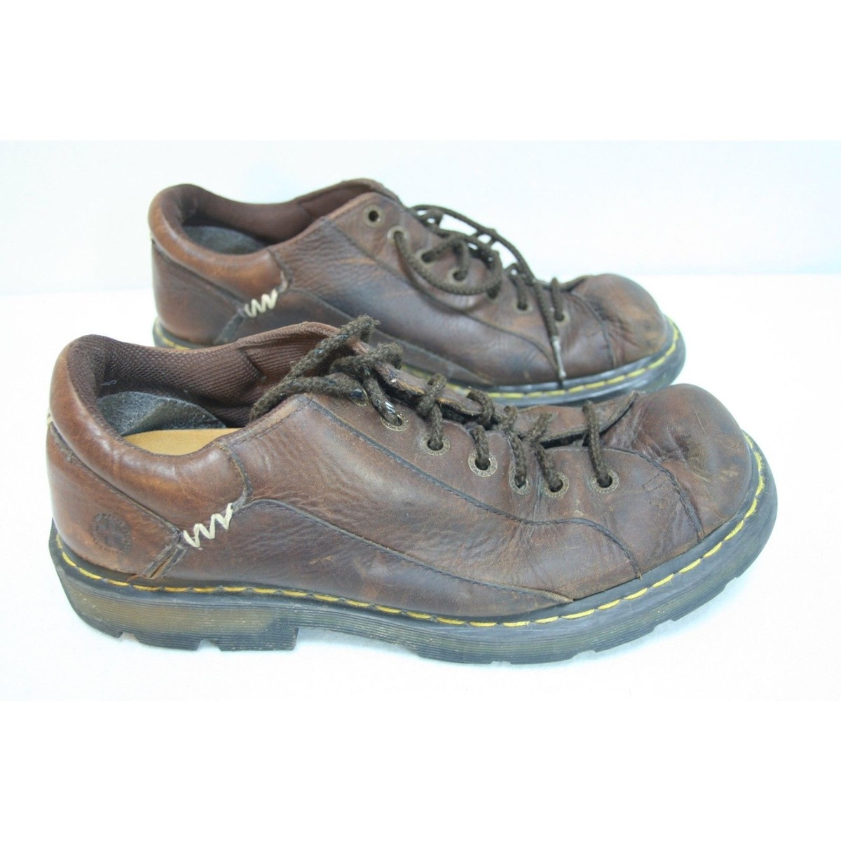 Dr Martens AW004 Brown Leather Oxford Casual Chunky 