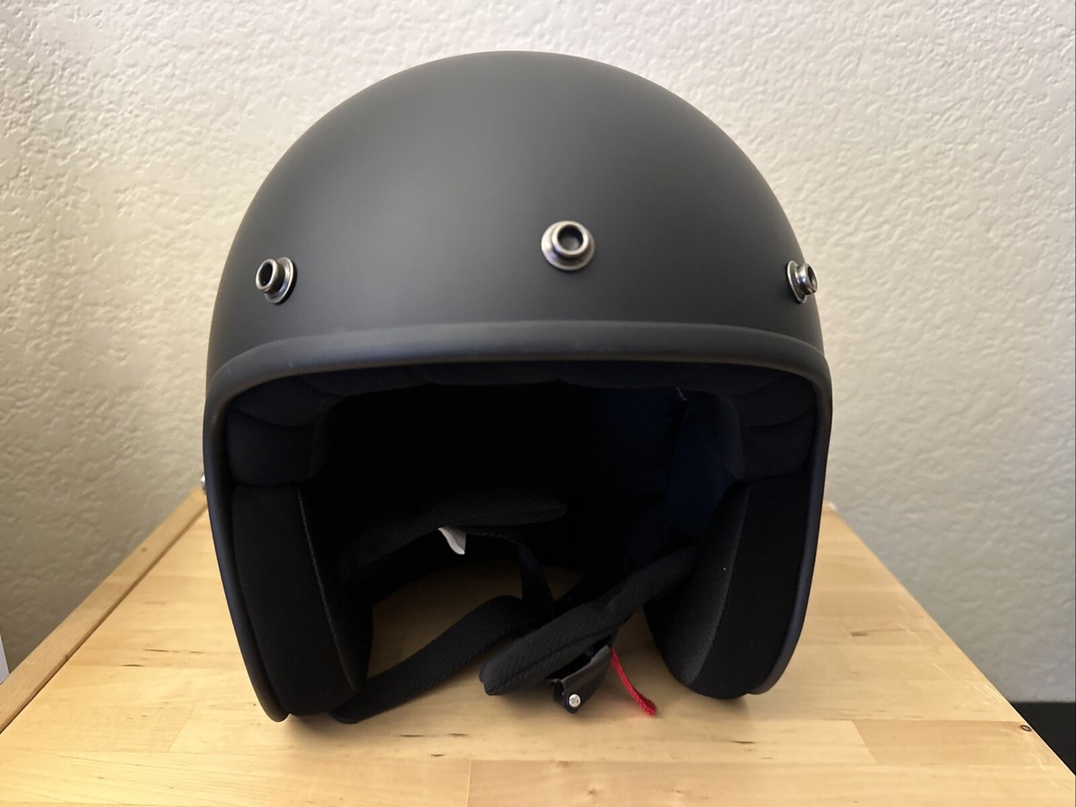 Zox Z-OF10 Carbon Fiber Open Face Motorcycle Helmet Matte Black