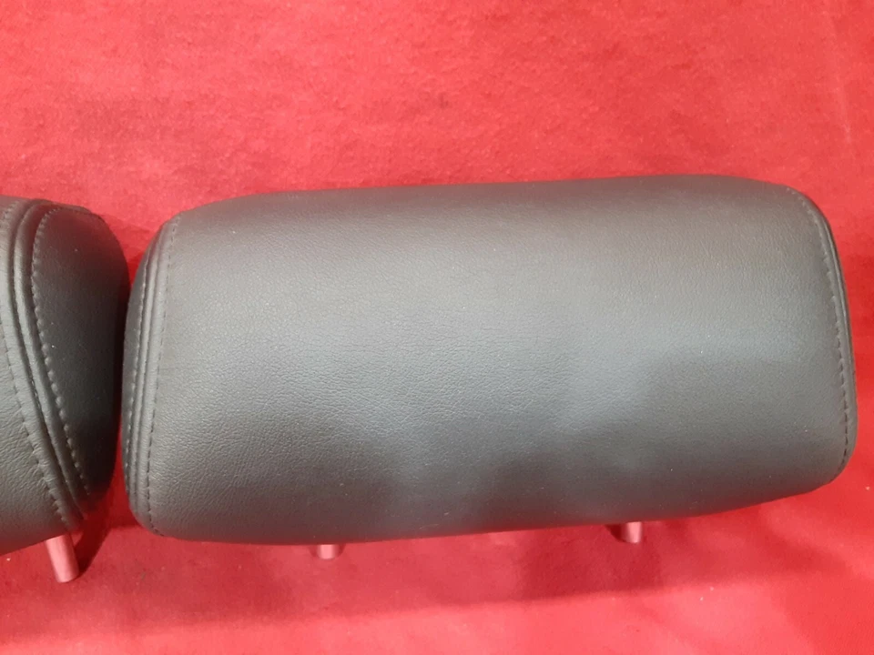 Juego reposacabezas trasero izquierdo derecho Nissan Máxima 2004-2008 cuero negro Foto 3 de 4