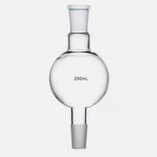 250ml 24/29 Chromatography Receive Glass Flask Lab Biomass Reservoir Bottle