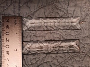A Pair Of Rectangle, Trianglar ,beveled Glass Crystal  Prisms New