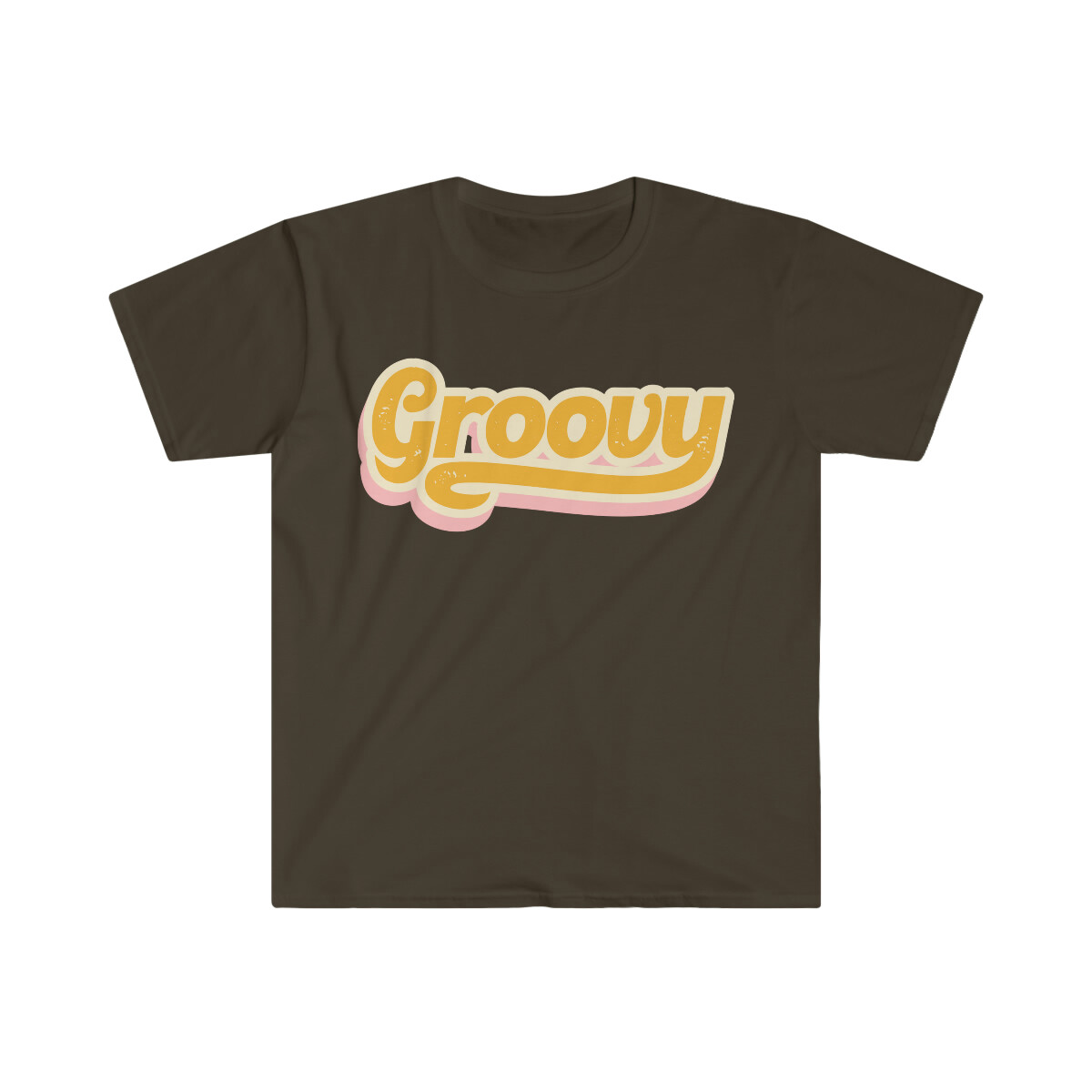 Vintage Retro Groovy Graphic Unisex Softstyle T-Shirt in Sizes S