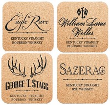 Buffalo Trace Antique Collection Kentucky Bourbon Trail Cork 6 Coasters Set