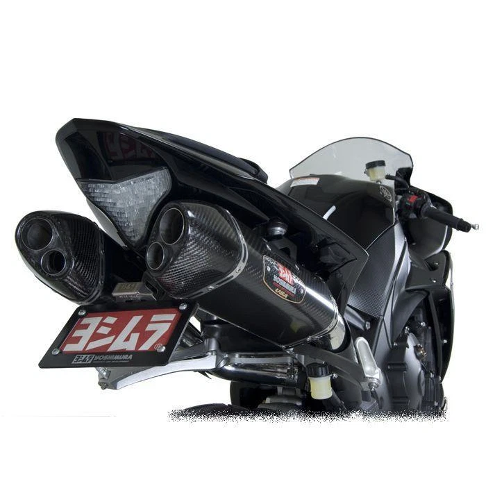 Escape de carbono Yoshimura TRCD tri-oval doble salida sin cordones Yamaha YZF-R1 2009-2014 Foto 2 de 4