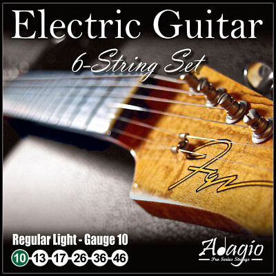 ADAGIO PRO E-Gitarrensaiten Regular Light 10-46 nickelgewickelt - Stärke 10