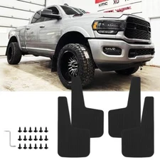 4x Large Truck Front & Rear Wheel Mud Flaps Splash Guards For RAM 1500/2500/3500