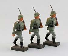 9190041-d 3 Massefiguren Lineol Wehrmacht Marschsoldaten
