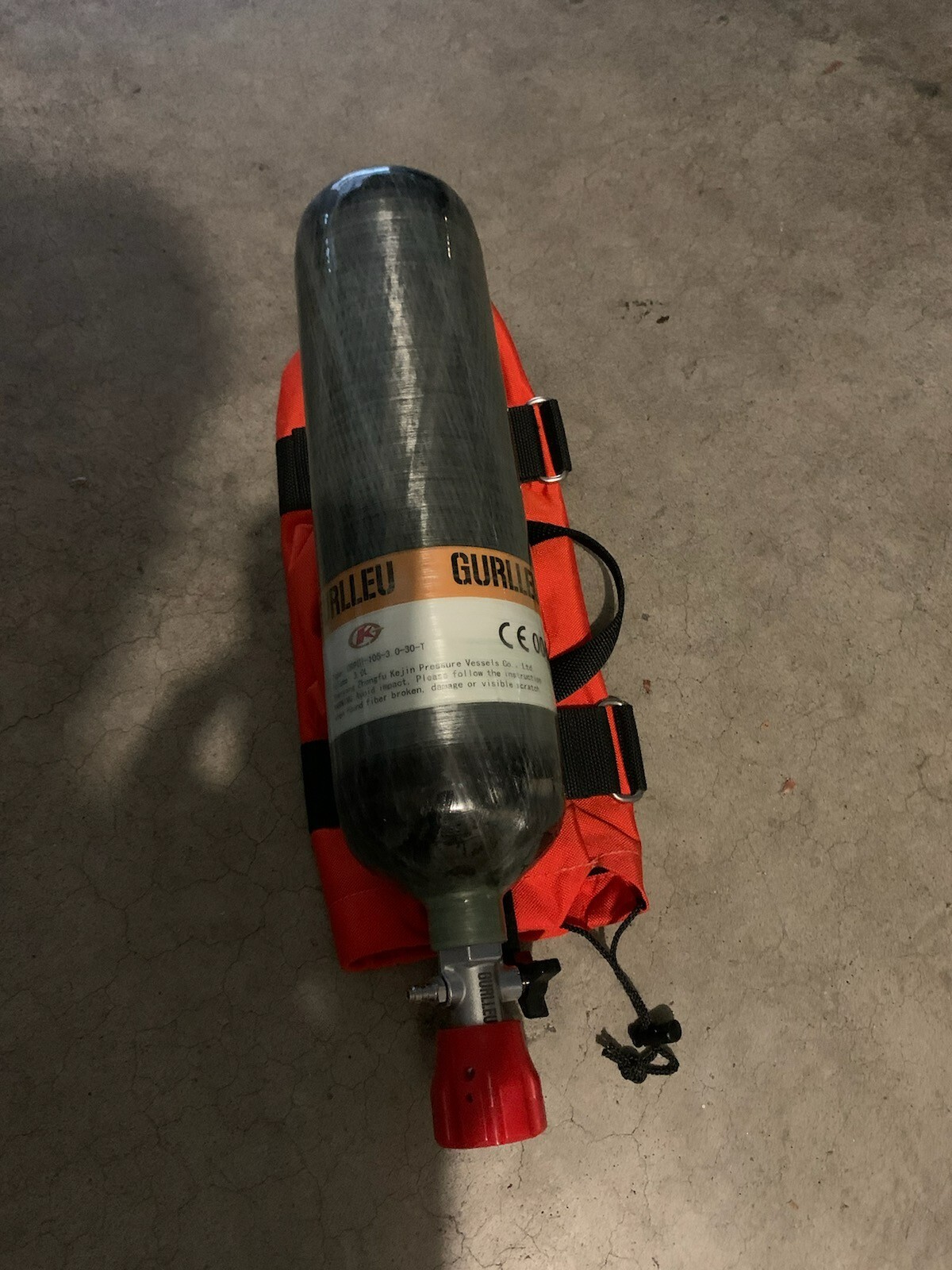 3L CE Air Tank 4500 PSI Carbon Fiber Scuba Tank for PCP Rifle Paintball