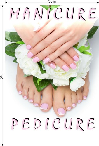 Pedicure Manicure 11 Photo-Realistic Paper Poster Salon ad Non-Laminate Vertical - Picture 10 of 13