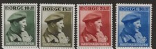 Norway 1946 - Crown Prince Olav Set of 4 - Mint Hinged 1
