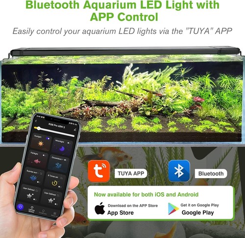 hygger 35W Smart Aquariumleuchte Bluetooth LED mit App Steuerung Vollspektrum #L169 - Bild 5 von 8