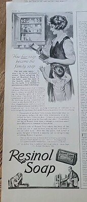 1923 Resinol Soap How her soap became the family soap vintage ad