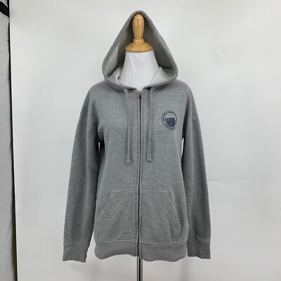Vans Hoodie Women XS Gray Triple Crown Surfing Full Zip Fleece 