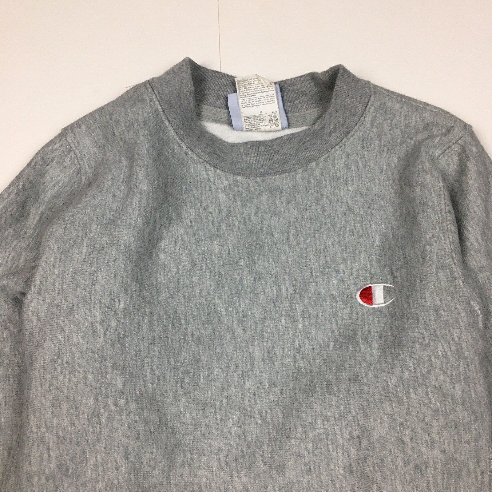 Champion Reverse Weave Basic C Logo Gray Pullover… - image 3